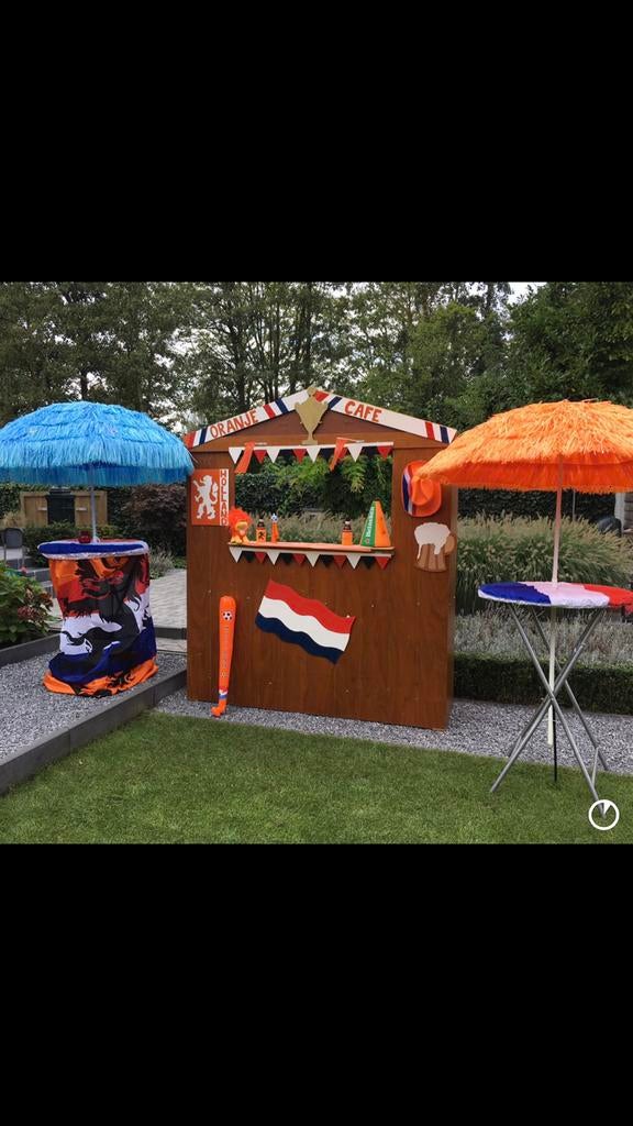 Koningsdag bar oranje bar Holland bar huren € 80,- huur, Ophalen, Zo goed als nieuw, Oranje of Koningsdag