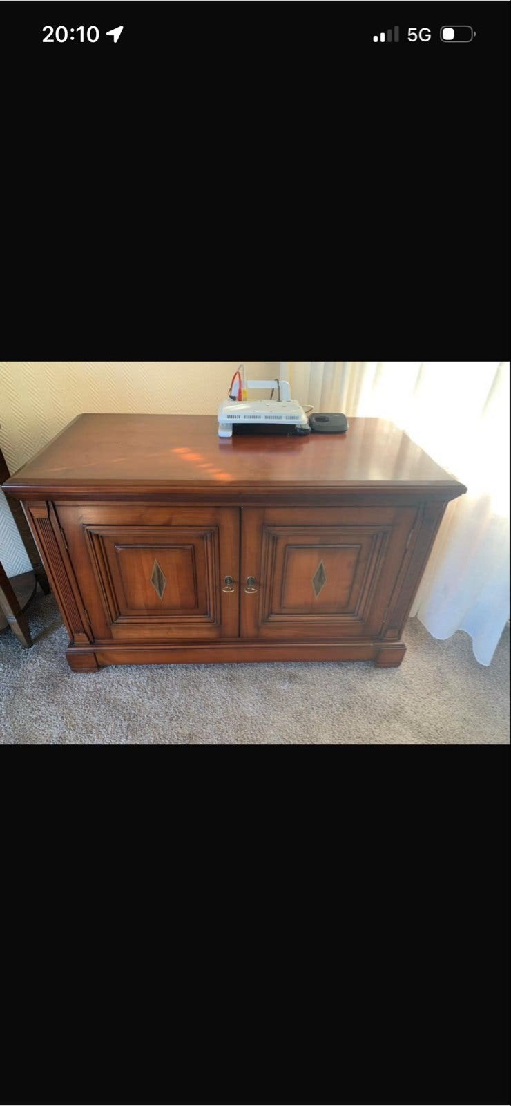 Klassiek houten dressoir met 2 deuren, Ophalen