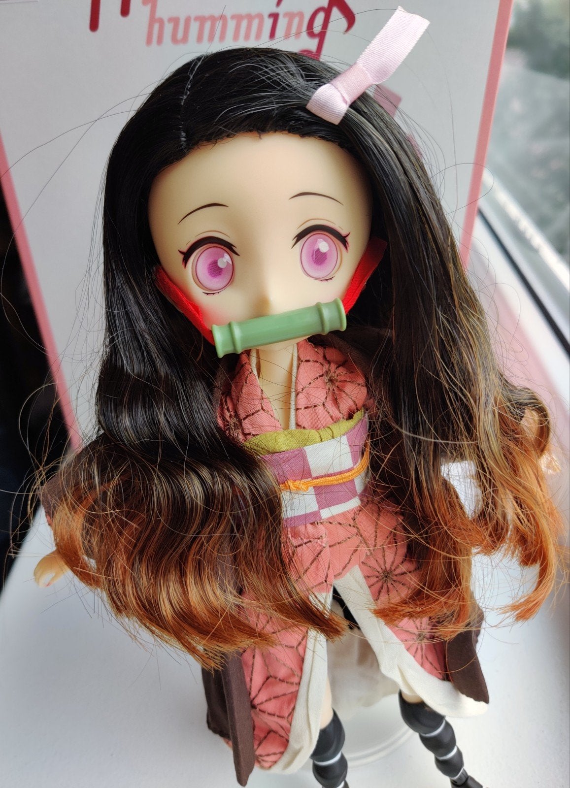 Demon Slayer Nezuko Kamado Harmonia Humming Anime Figure, Ophalen of Verzenden, Zo goed als nieuw