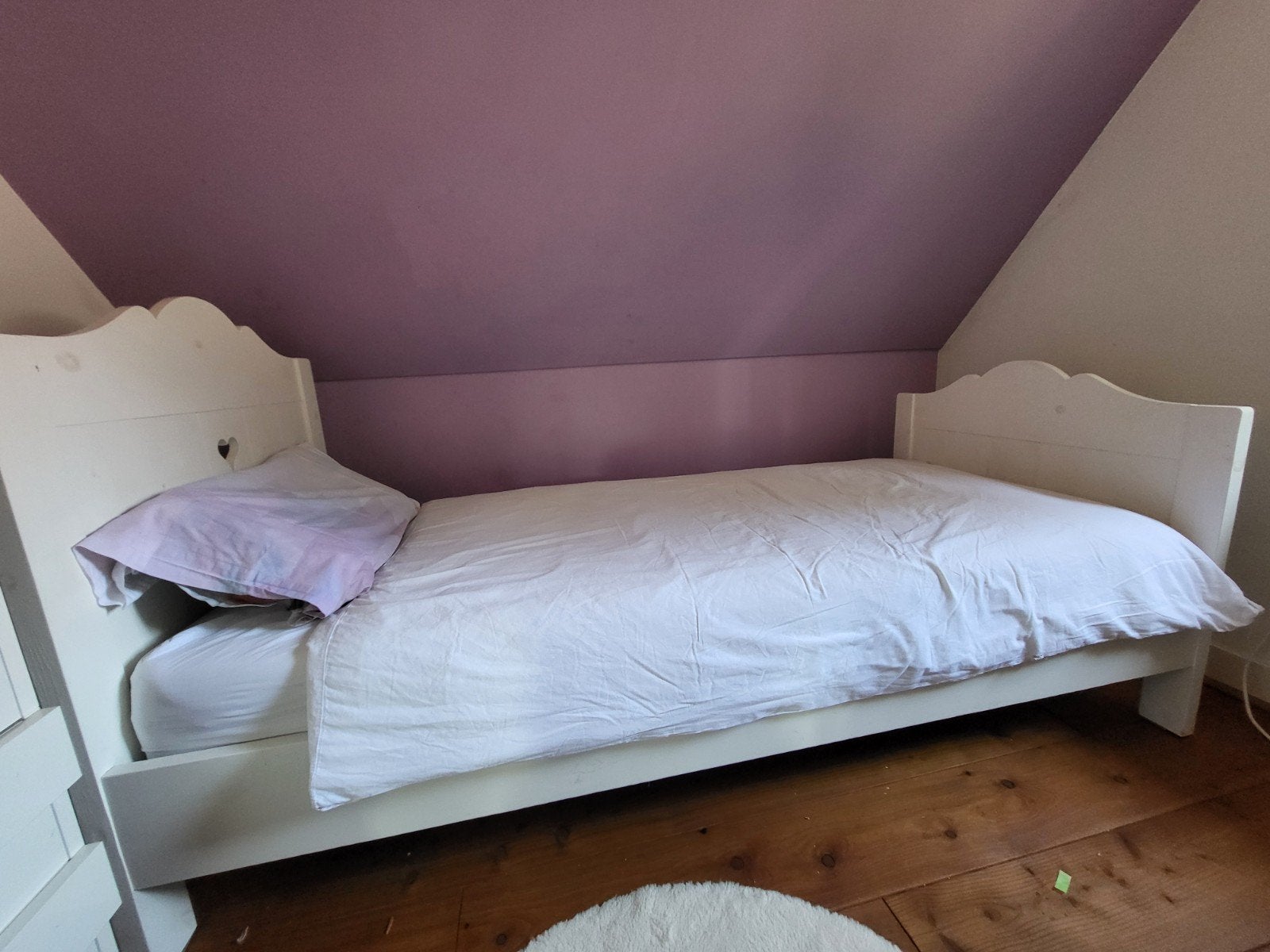 Mooi eenpersoons bed met Auping spiraalbodem, Ophalen, Gebruikt, 90 cm, Eenpersoons