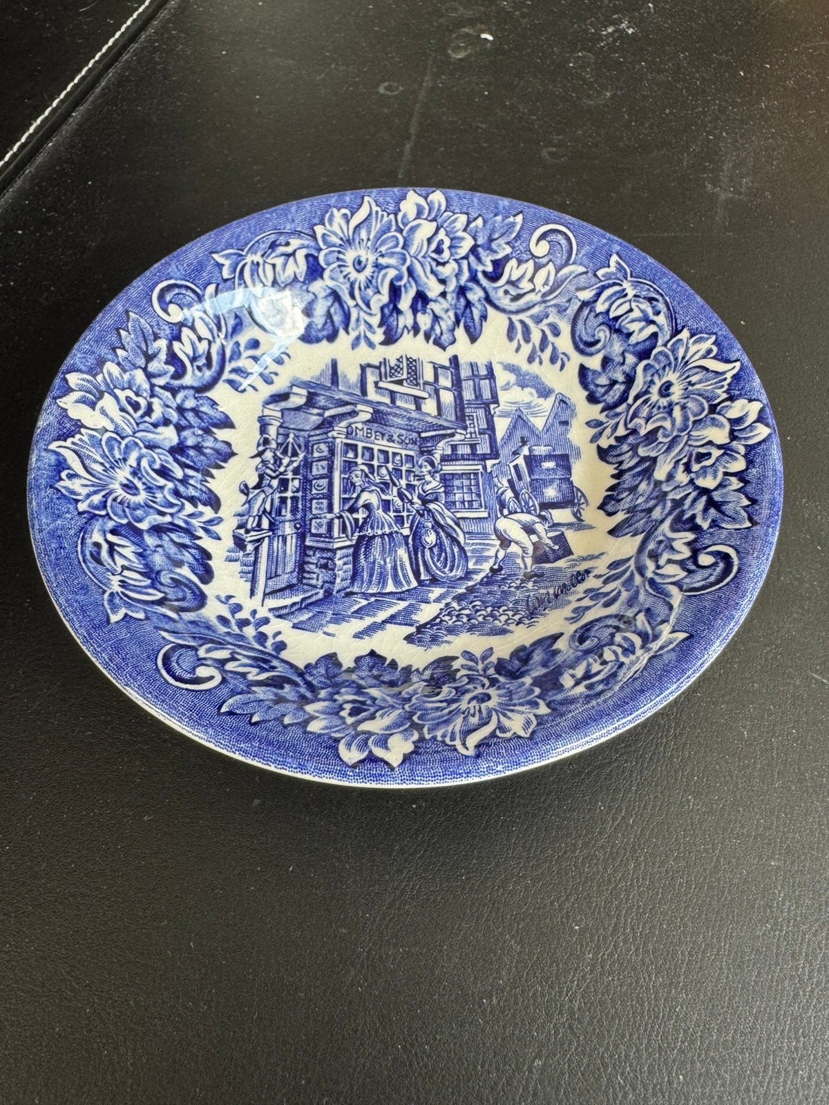 Engels blauw-wit schaaltje 'Dombey & Son' - Dickens Series, Ophalen of Verzenden