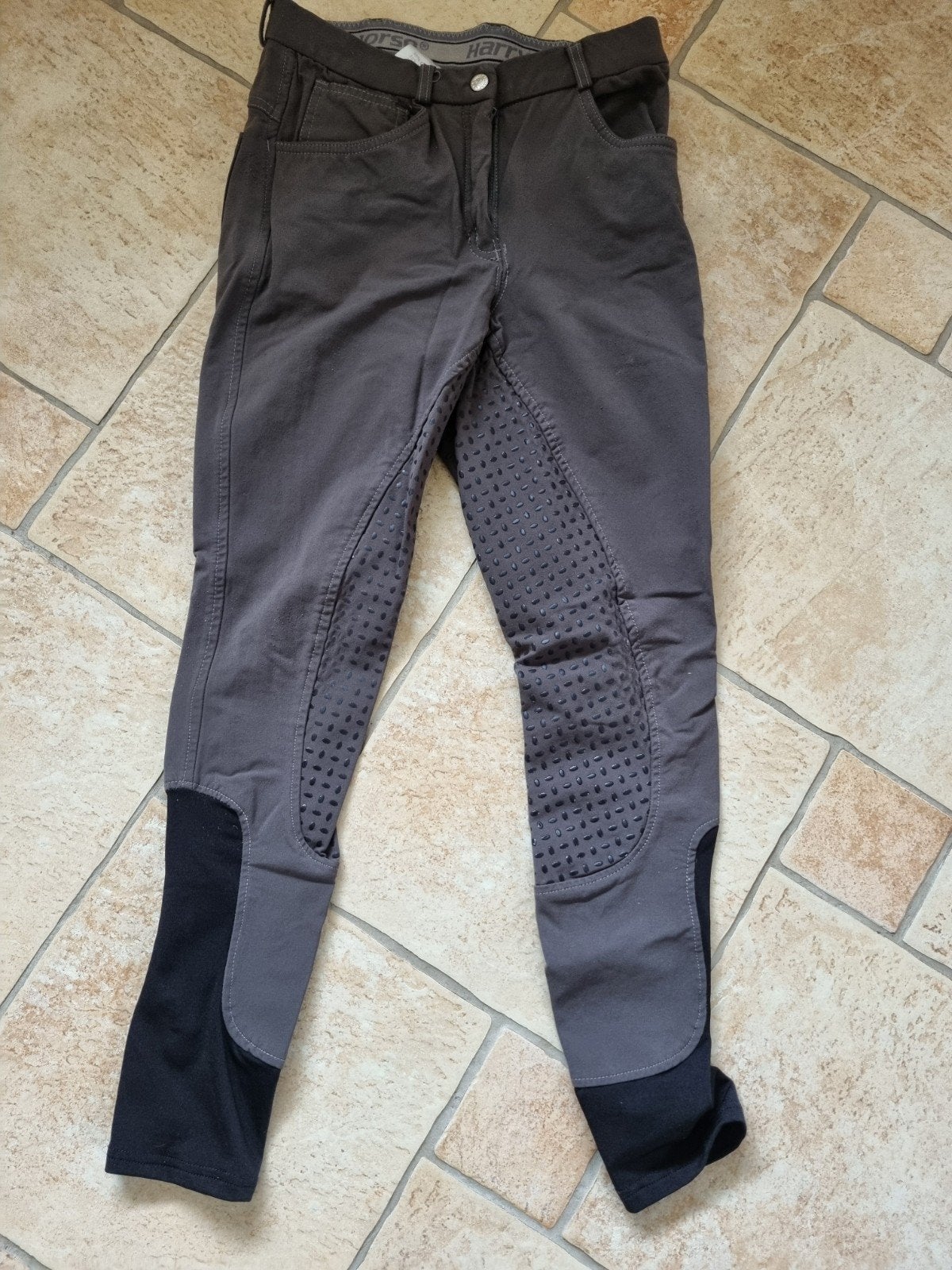 Mooie grijze full grip harry's horse rijbroek maat 36, Dieren en Toebehoren, Paardrijkleding, Grijs, Dames, Harry's Horse, S