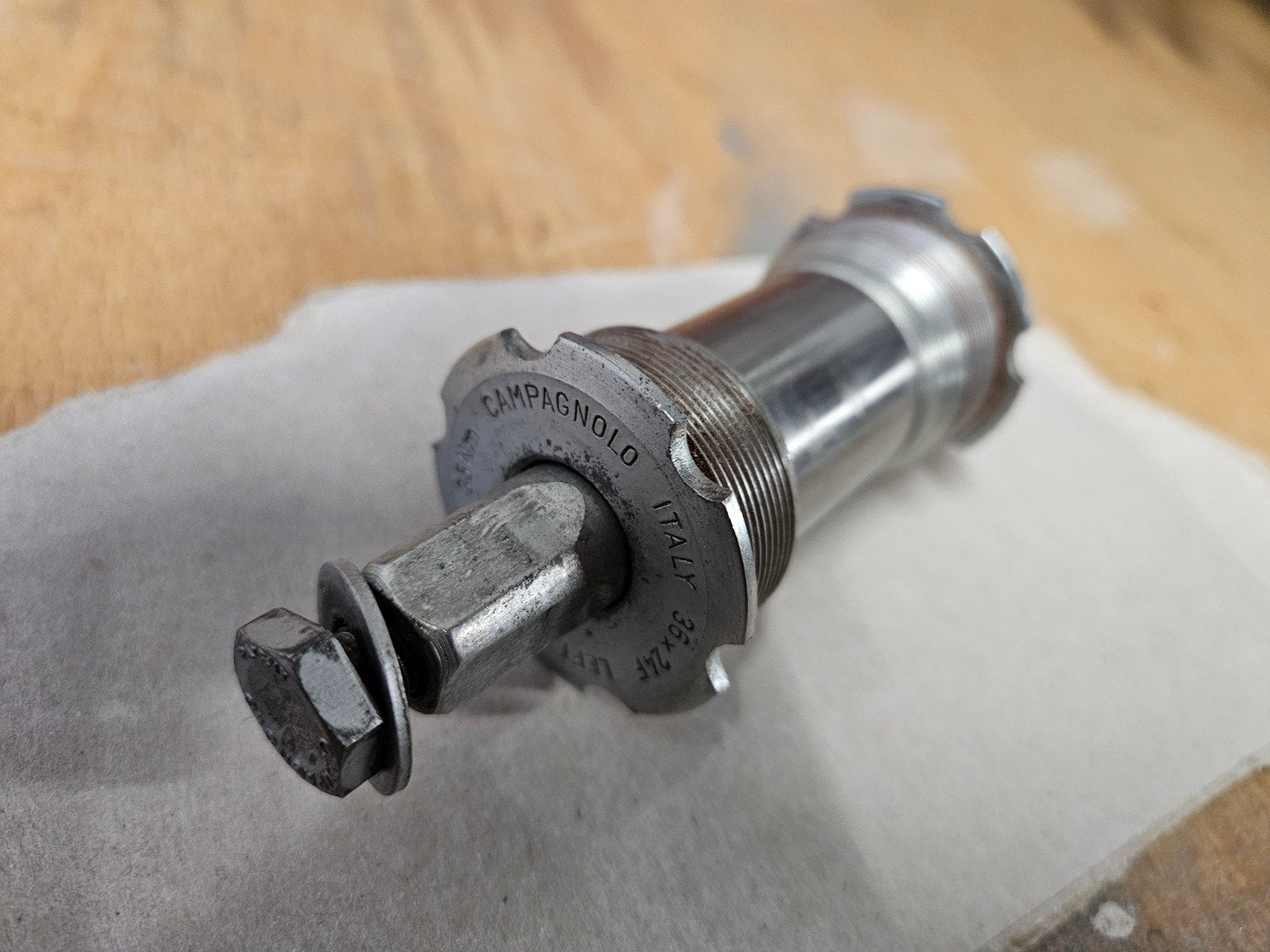 Campagnolo trapas, Fietsen en Brommers, Crankstel of Pedalen, Campagnolo, Ophalen of Verzenden, Zo goed als nieuw