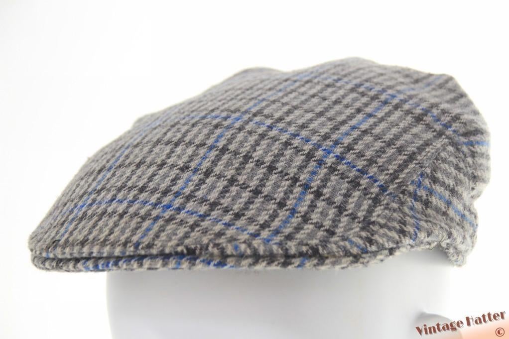 Vintage flatcap Platte pet Field grijs blauw wolmix 54 = XS, Ophalen of Verzenden, Zo goed als nieuw, 57 cm (M, 7⅛ inch) of minder