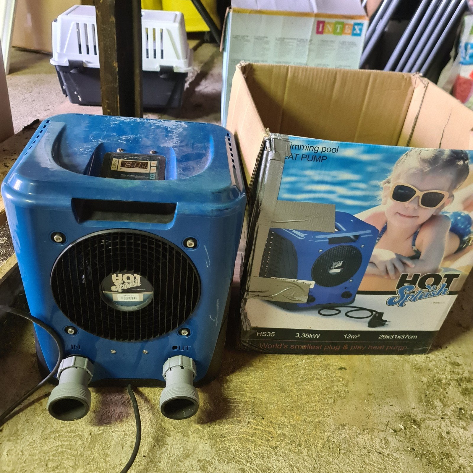 Warmtepomp zwembad Hot Splash Duratech 3.35kW, Ophalen, Gebruikt