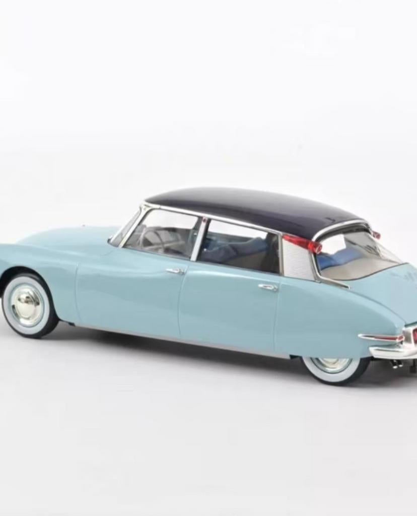 Citroën DS 19 1959 inclusief Henon Caravan Schaal 1:18, Hobby en Vrije tijd, Modelauto's | 1:18, Auto, Norev, Ophalen of Verzenden