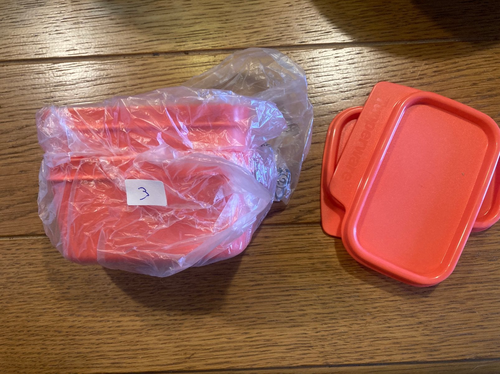 Medicijnen doosje Tupperware, Huis en Inrichting, 160 ml, Overige typen, Nieuw, Oranje