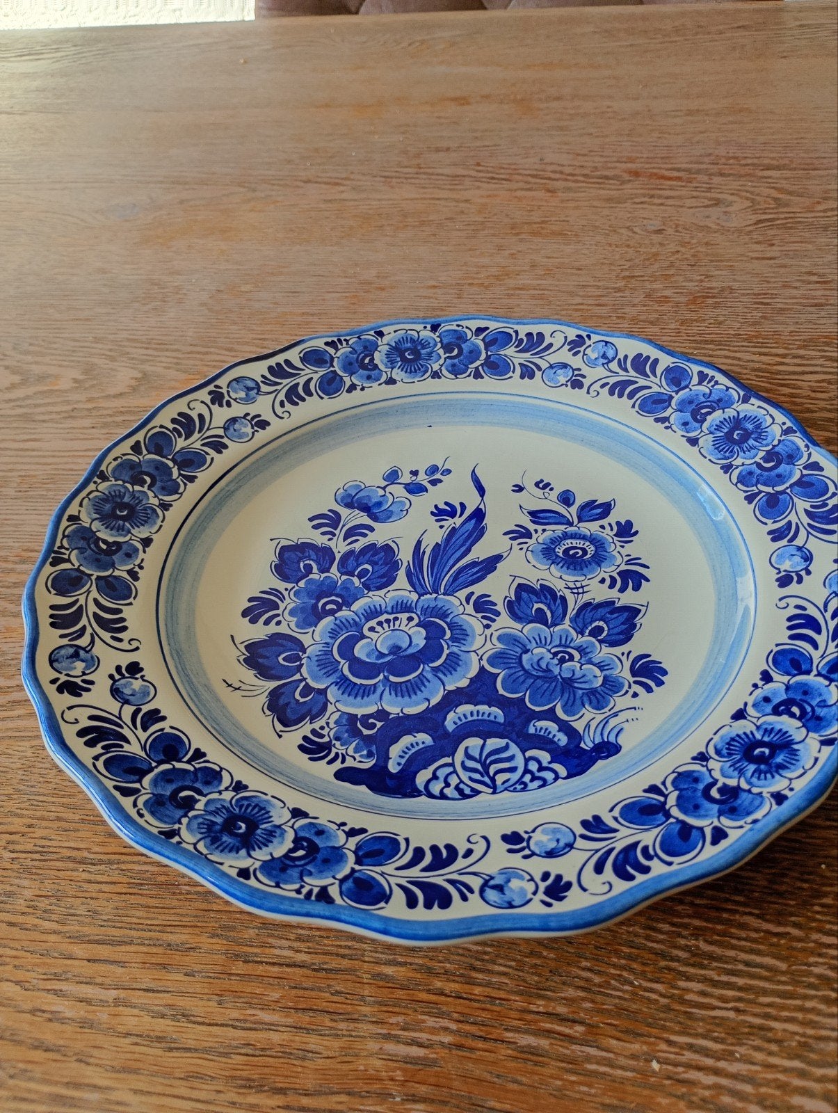 Delfts Blauw Wandbord - Handwerk Holland, Ophalen of Verzenden