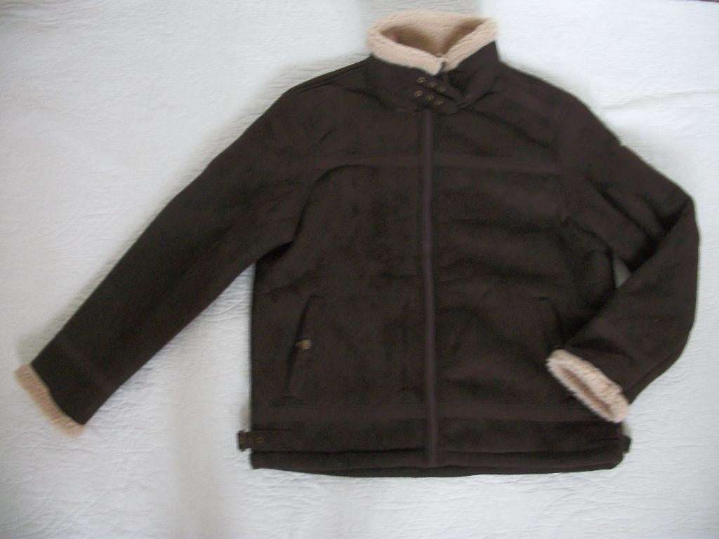 Warme WinterJas - Atlas for Men - XL - Suedelook - Nieuw, Kleding | Heren, Bruin, Atlas for men, Ophalen of Verzenden, Maat 56/58 (XL)