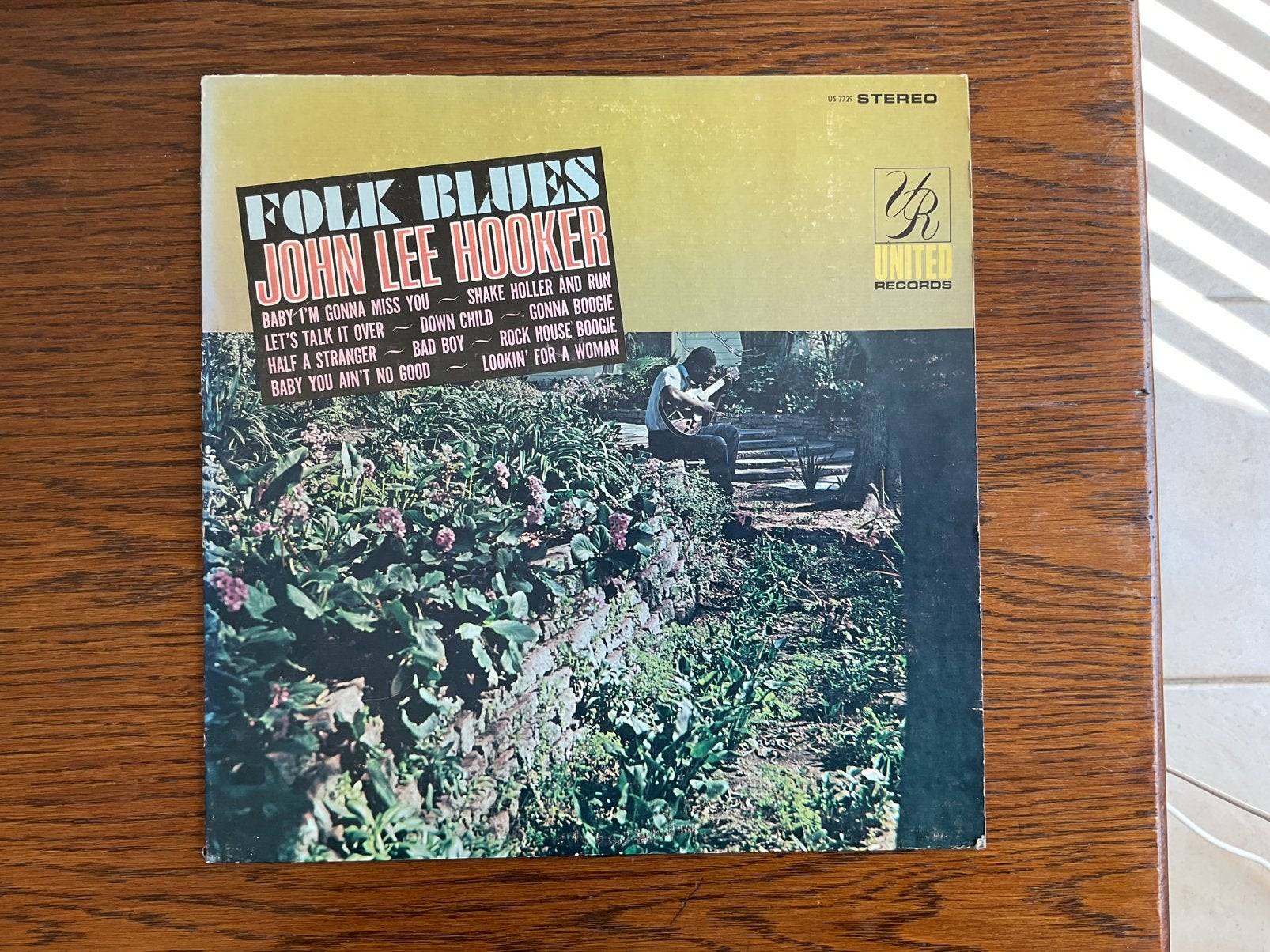 John Lee Hooker. Folk Blues, Ophalen of Verzenden, Zo goed als nieuw, 12 inch