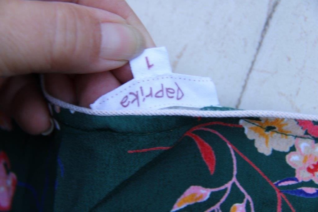 Jurk donkergroen/ kleur Paprika mt 1 (44) Vaste prijs, Kleding | Dames, Jurken, Maat 42/44 (L), Ophalen of Verzenden, Zo goed als nieuw