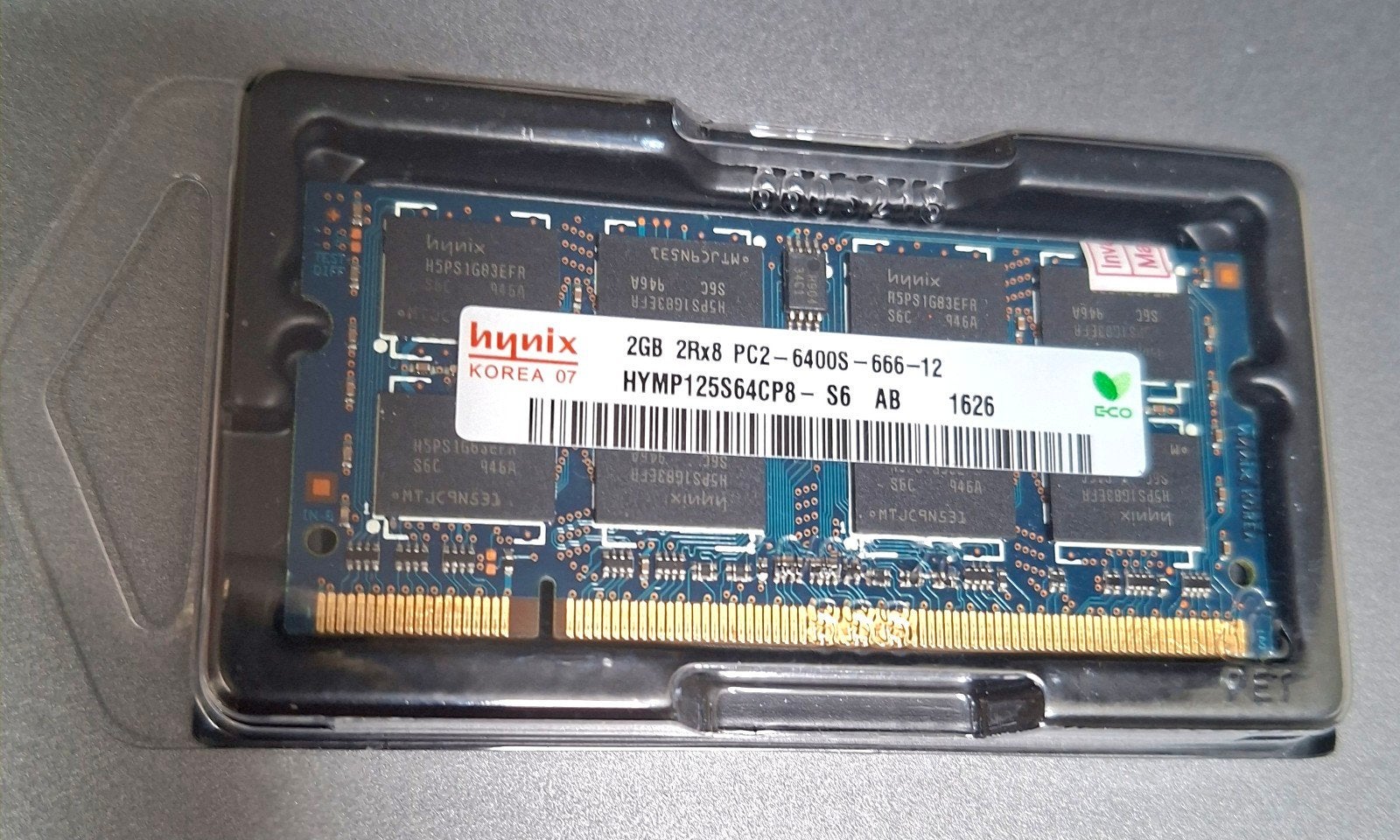 Hynix 2GB DDR2 Laptop RAM PC2-6400S-666-12, Gebruikt, Verzenden, DDR2, 2 GB