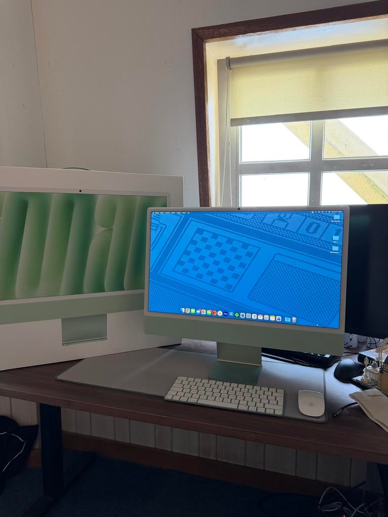 Groene iMac M4 - zo goed als nieuw, Computers en Software, Apple Desktops, Ophalen, SSD, IMac, Zo goed als nieuw