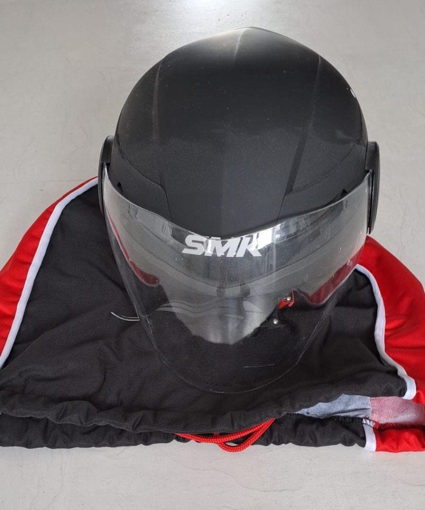 SMK scooter helm XL met vizier, Ophalen, Gebruikt, Extra large of groter, Overige merken