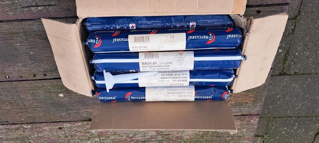 Zwarte kit worsten,  hercuseal sealer 302, Ophalen of Verzenden, Overige typen
