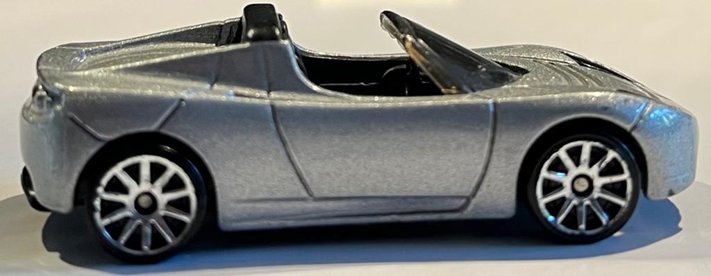 Hotwheels Tesla roadster zilver, Ophalen of Verzenden, Zo goed als nieuw, Auto