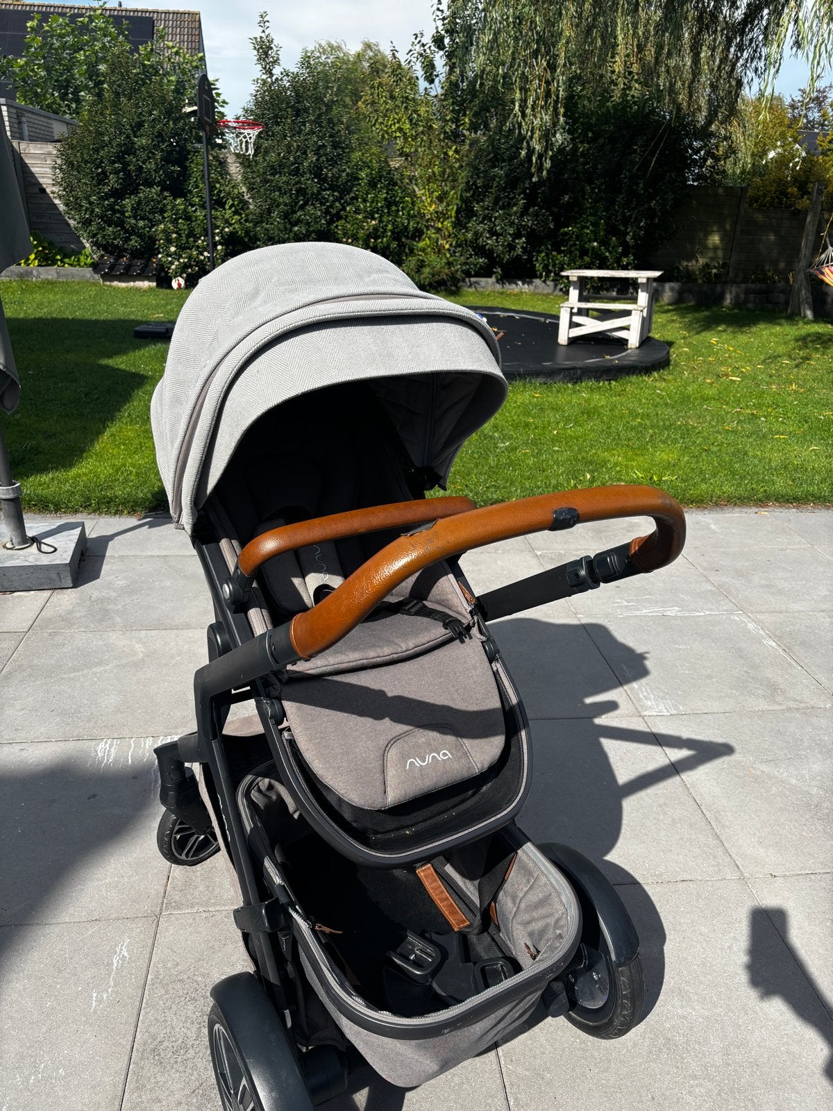 Nuna Demi Grow kinderwagen met reiswieg en zitje, Gebruikt, Duowagen, Combiwagen, Ophalen