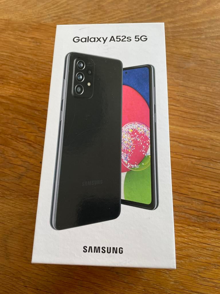Samsung Galaxy A52s 5G Awesome Black 128GB (Nieuw), Zwart, Touchscreen, Nieuw, Ophalen of Verzenden