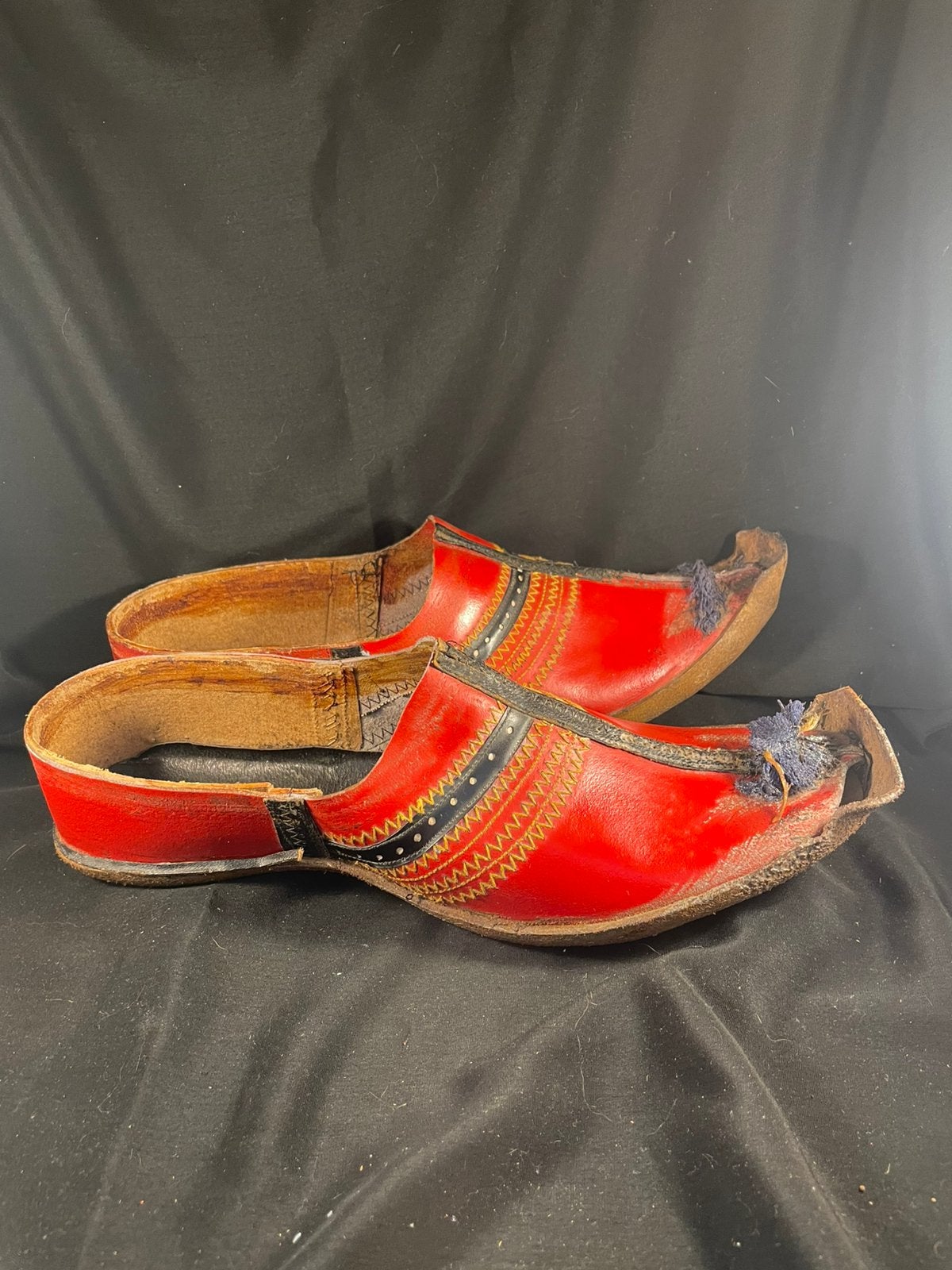 Vintage griekse leren schoenen., Overige kleuren, Overige typen, Ophalen of Verzenden, X