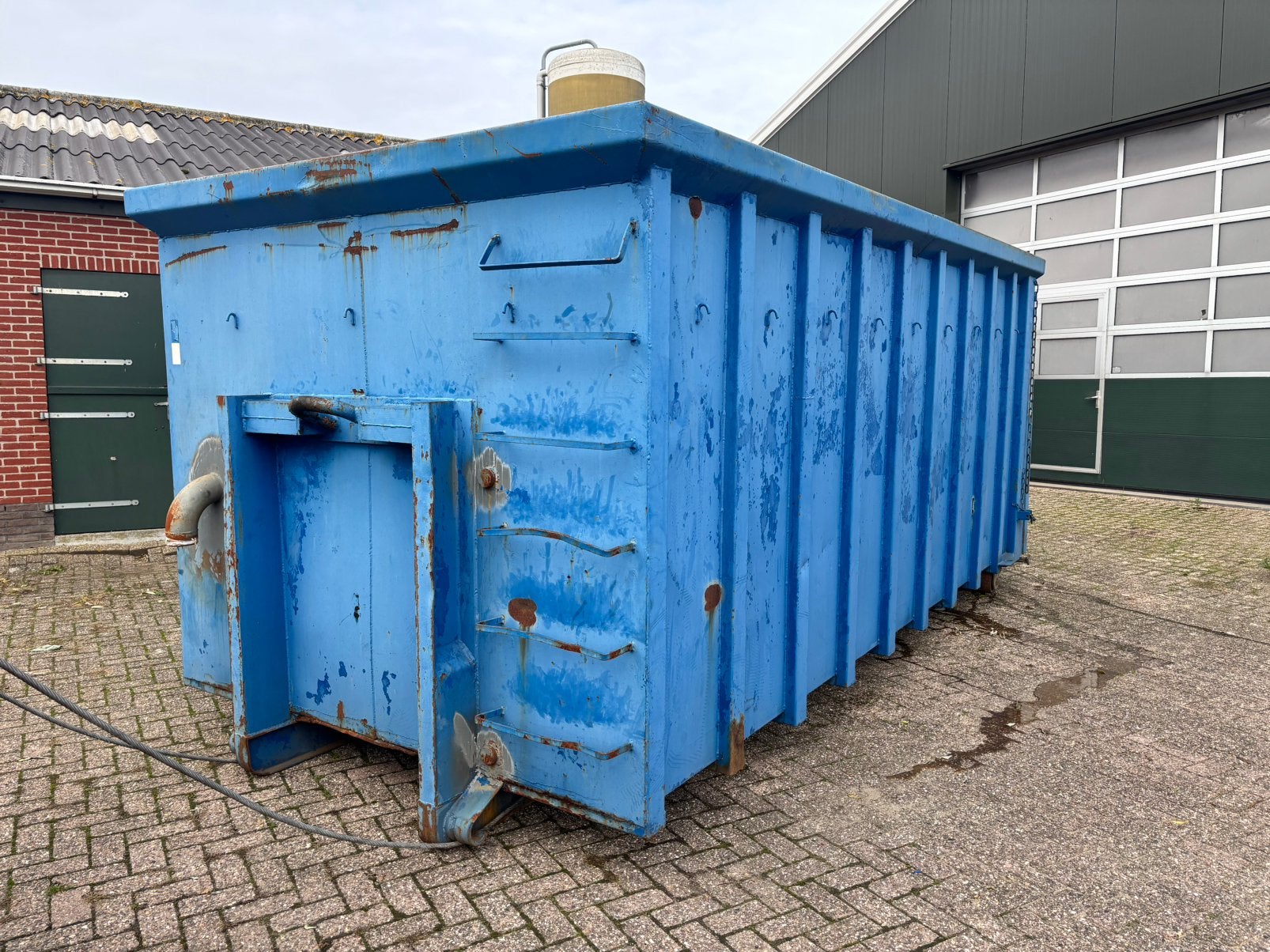 Afzetcontainer / vloeistofdicht / bezinkbak, Ophalen, Vloeistofdicht, -, Haak en kabel