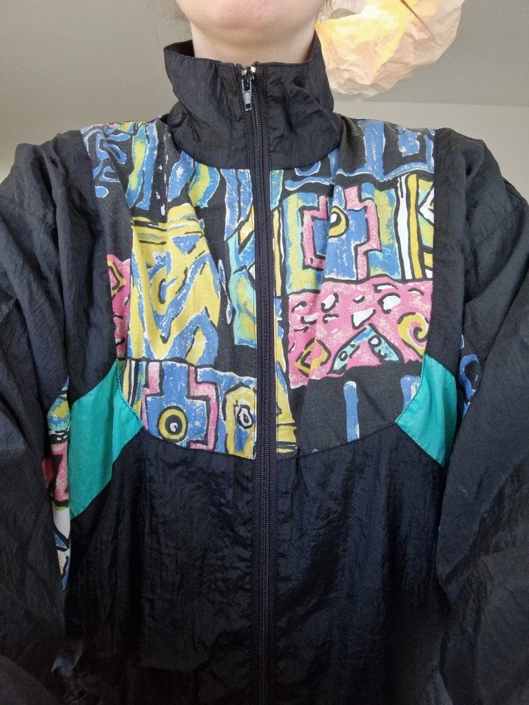 Vintage jas maat M, Maat 38/40 (M), Meerkleurig, Ophalen of Verzenden, Onbekend
