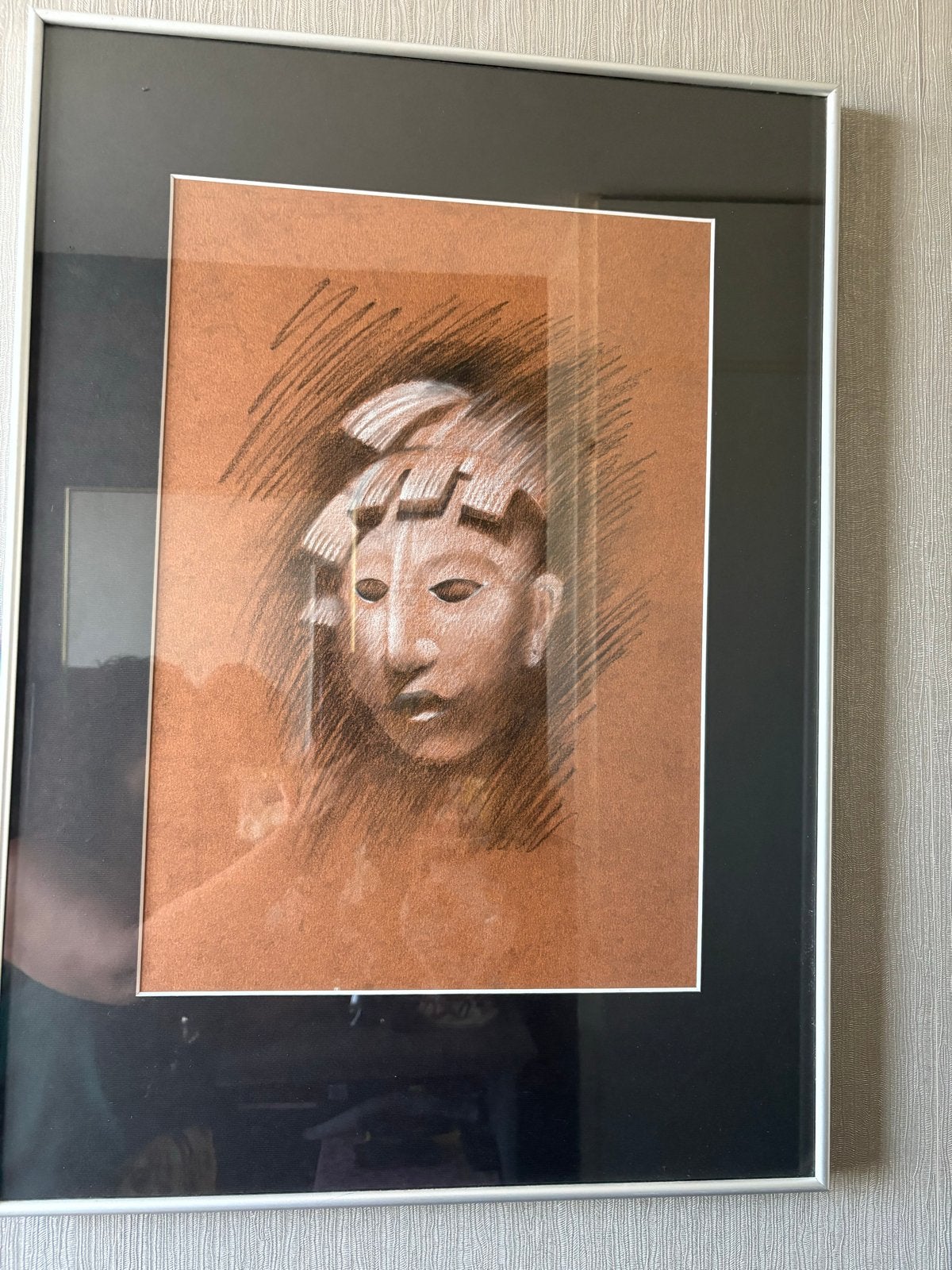 2 etsen van Maya cultuur in lijst, Ophalen, Ingelijst, Mythologie, 1950 - 1999