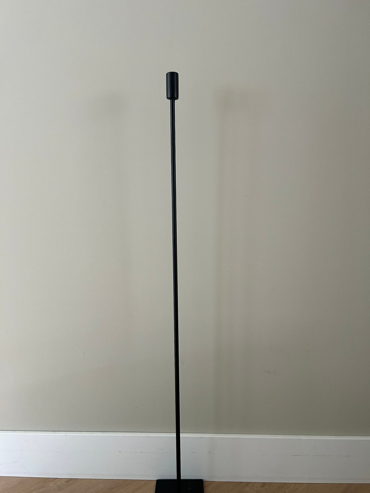 Kaarsenstandaard op voet 100cm zwart, Zwart, Ophalen of Verzenden, Zo goed als nieuw, Metaal