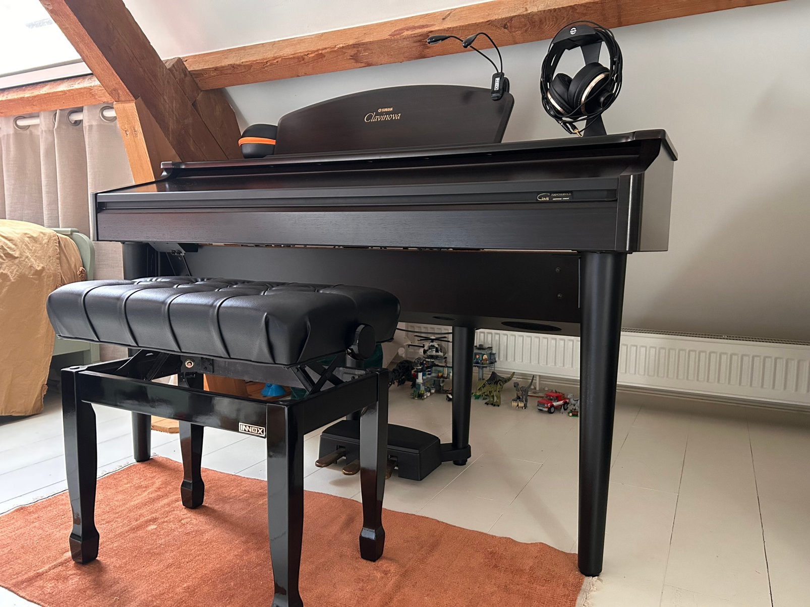 Yamaha Clavinova CVP105 zeer nette staat, Ophalen, Gebruikt, Bruin, Digitaal