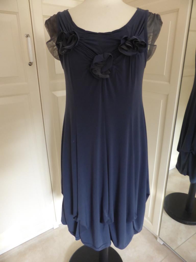 cocktail jurk donkerblauw maat 38, Kleding | Dames, Jurken, Gedragen, Maat 38/40 (M), Blauw, Boven de knie, Ophalen of Verzenden