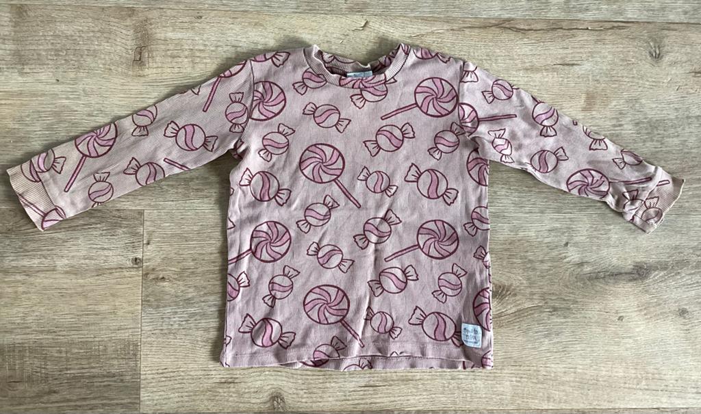 Feetje snoepjesshirt (92), Kinderen en Baby's, Ophalen of Verzenden, Gebruikt, Meisje, Shirt of Longsleeve