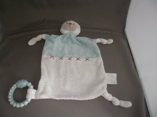 nr 18 Tiny Ted tut beer tutteldoek wit/mint groen harde ring, Overige merken, Beer, Nieuw, Ophalen of Verzenden