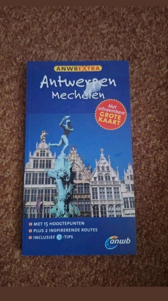ANWB extra Reisgids Antwerpen Mechelen met kaart., Boeken, Europa, Ophalen of Verzenden, Zo goed als nieuw, Reisgids of -boek