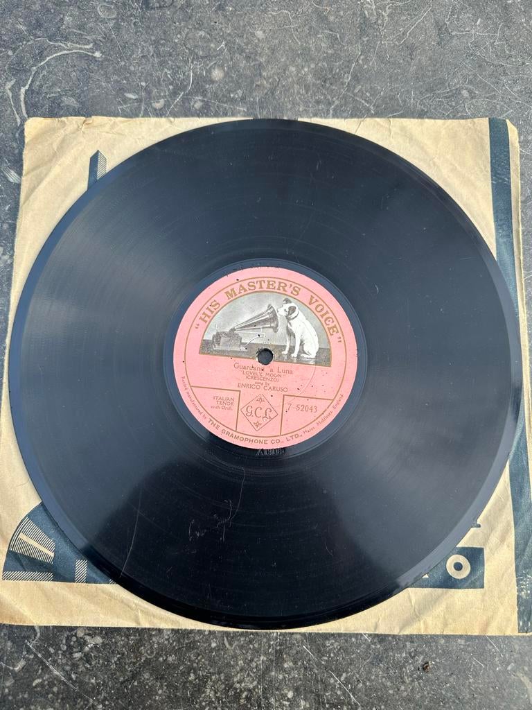 His Master's Voice schellak 78 toeren Enrico Caruso, Ophalen of Verzenden