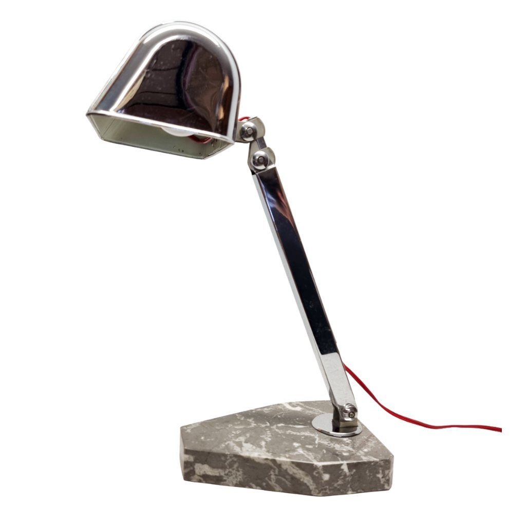 Franse Fare art deco bureaulamp chroom, Ophalen of Verzenden