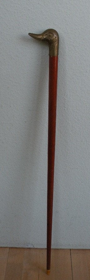 Wandelstok met eendenk(n)op., Ophalen of Verzenden, Zo goed als nieuw