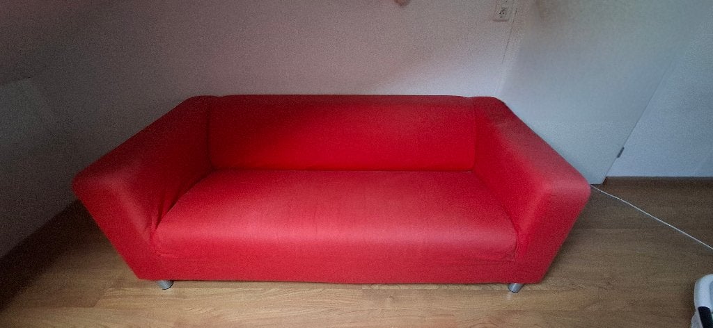 Gratis afhalen bank met afneembare hoes, Ophalen, Gebruikt, 125 tot 150 cm, Tweepersoons