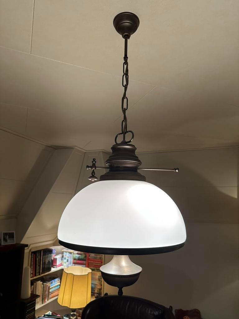 Hanglamp tin, Ophalen of Verzenden, Zo goed als nieuw, 50 tot 75 cm