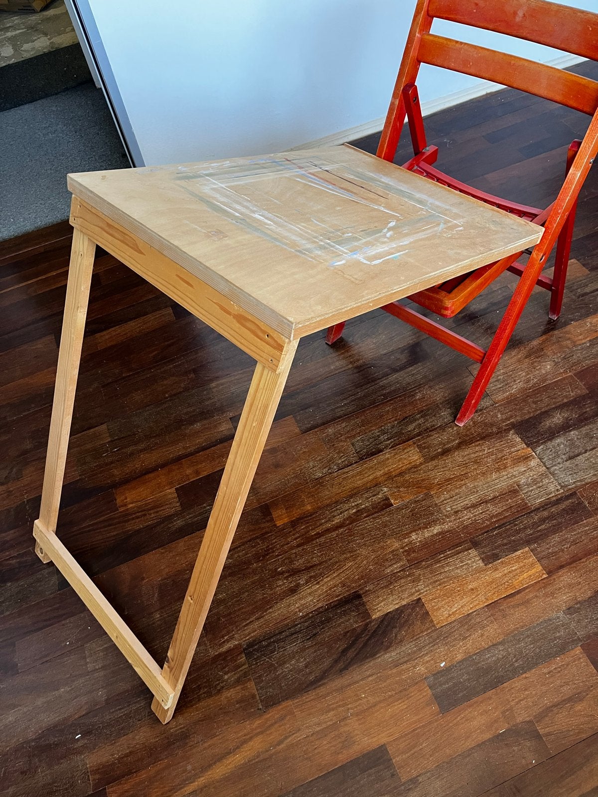 Inklapbare Tekentafel / Tekenbord 54x72cm, Ophalen, Gebruikt, Minder dan 130 cm
