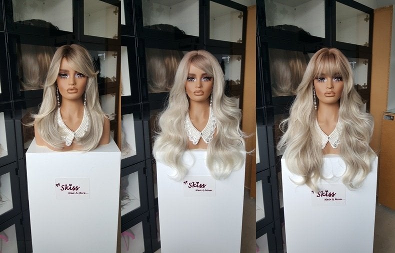 Nieuw - Pruik met Pony - Lok - Haar - Wig - Pruiken -, Ophalen of Verzenden, Nieuw, Pruik of Haarverlenging