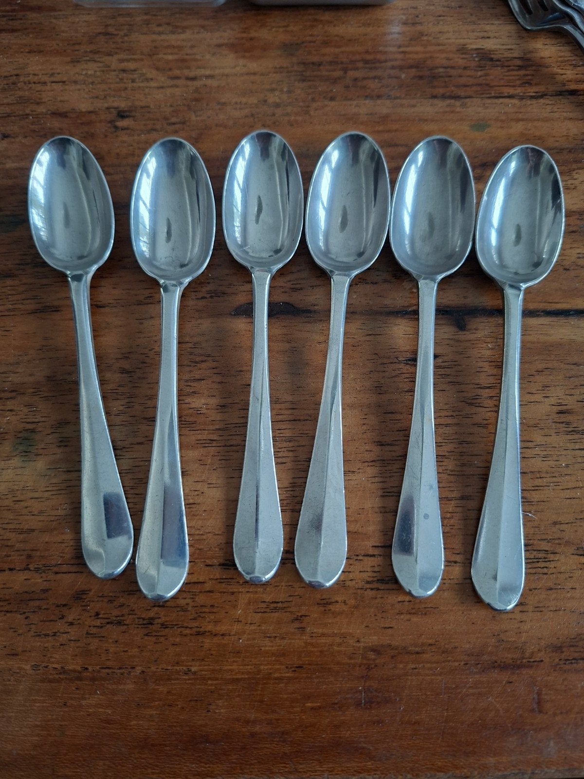 Set van 6 antieke zilveren theelepels, DYO & RZ1, Ophalen of Verzenden