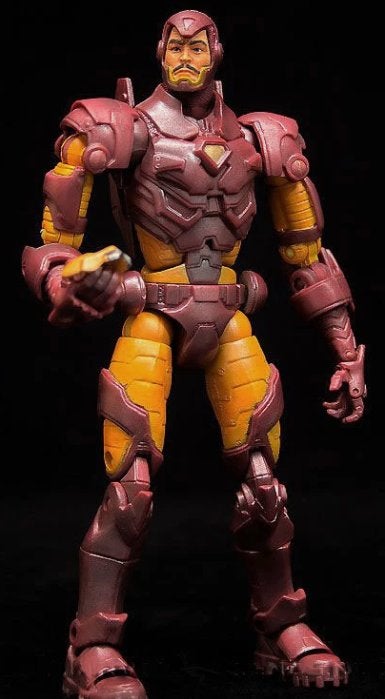 Marvel Legends Series 8 Modern Armor Iron Man uit 2004, Ophalen of Verzenden, Gebruikt