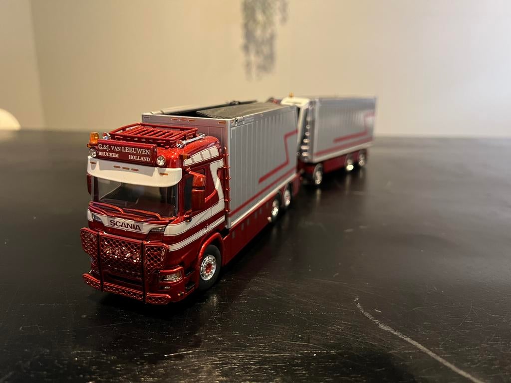 Tekno Scania Next Gen R580 G&J Van Leeuwen, Hobby en Vrije tijd, Modelauto's | 1:50, Nieuw, Bus of Vrachtwagen, Nvt, Nvt