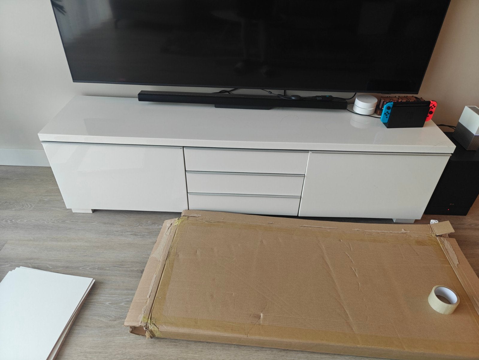 ikea tv meubel, Huis en Inrichting, Ophalen, Gebruikt, 150 tot 200 cm, Minder dan 100 cm