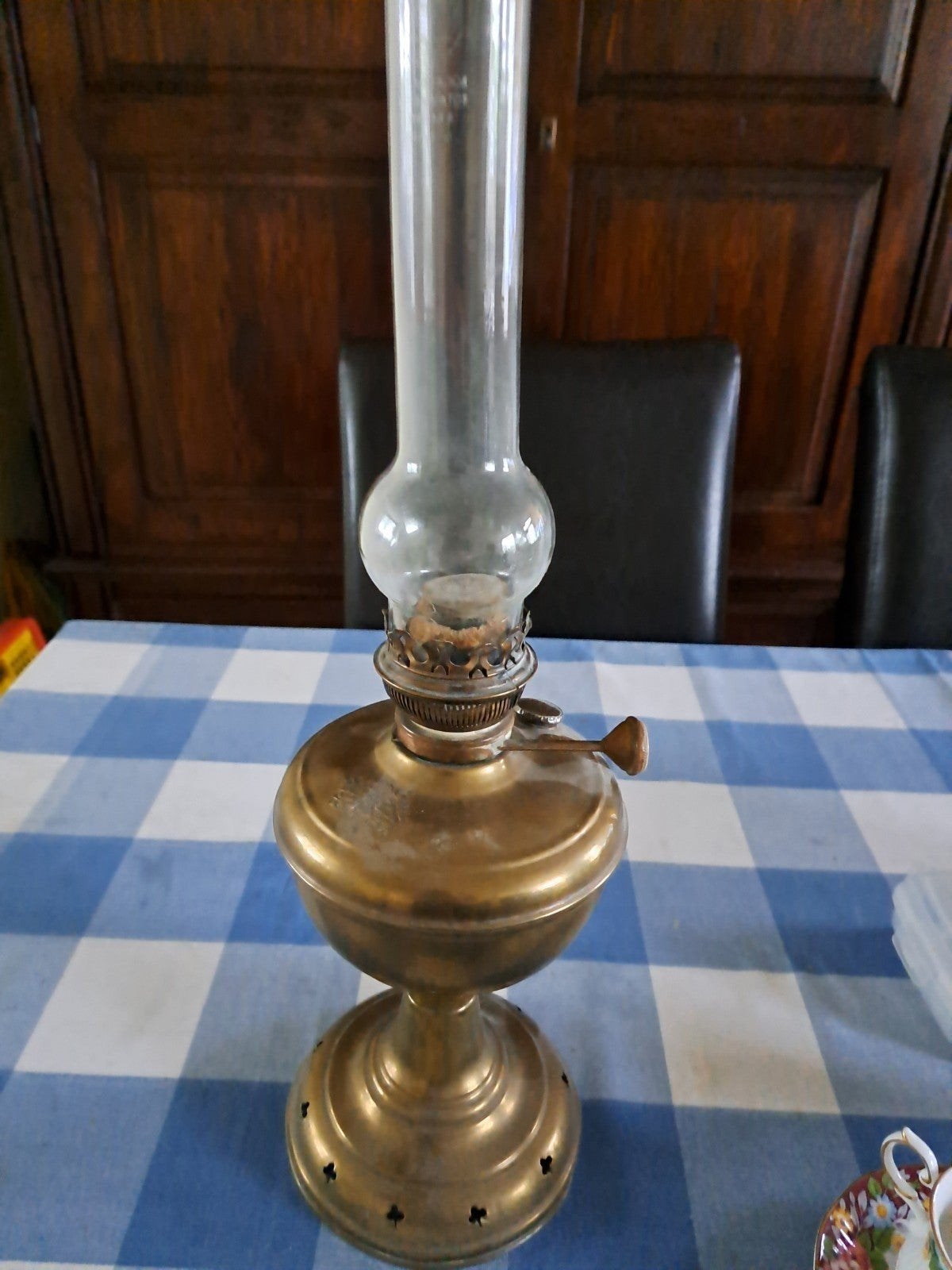 oude koperen olielamp, Antiek en Kunst, Antiek | Lampen, Ophalen