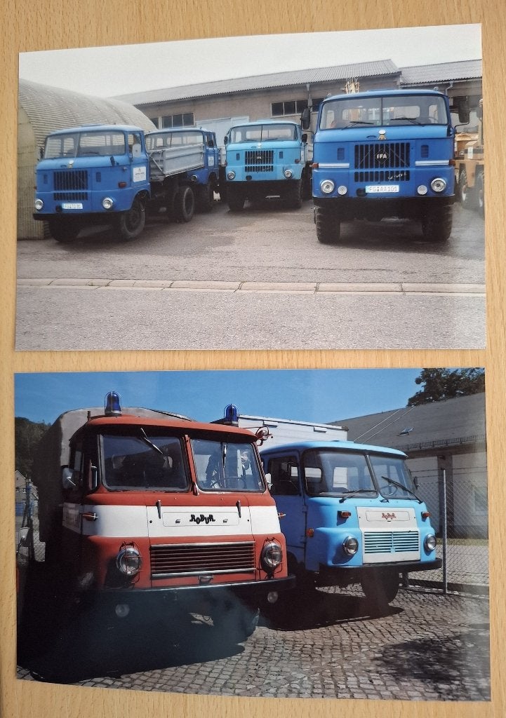 Foto's van DDR vrachtauto's IFA en Robur, Verzenden, 1980 tot heden, Foto, Buitenland