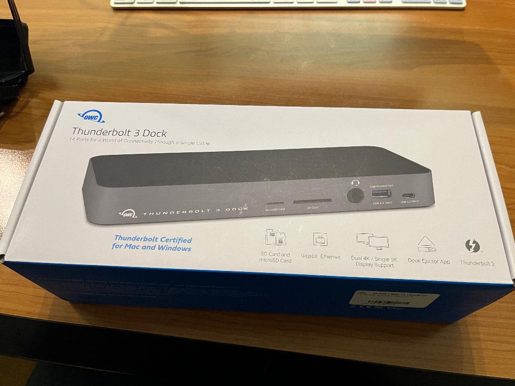OWC Thunderbolt 3 Dock Nieuw in doos, Computers en Software, Dockingstations, OWC, Nieuw, Ophalen of Verzenden, Docking station