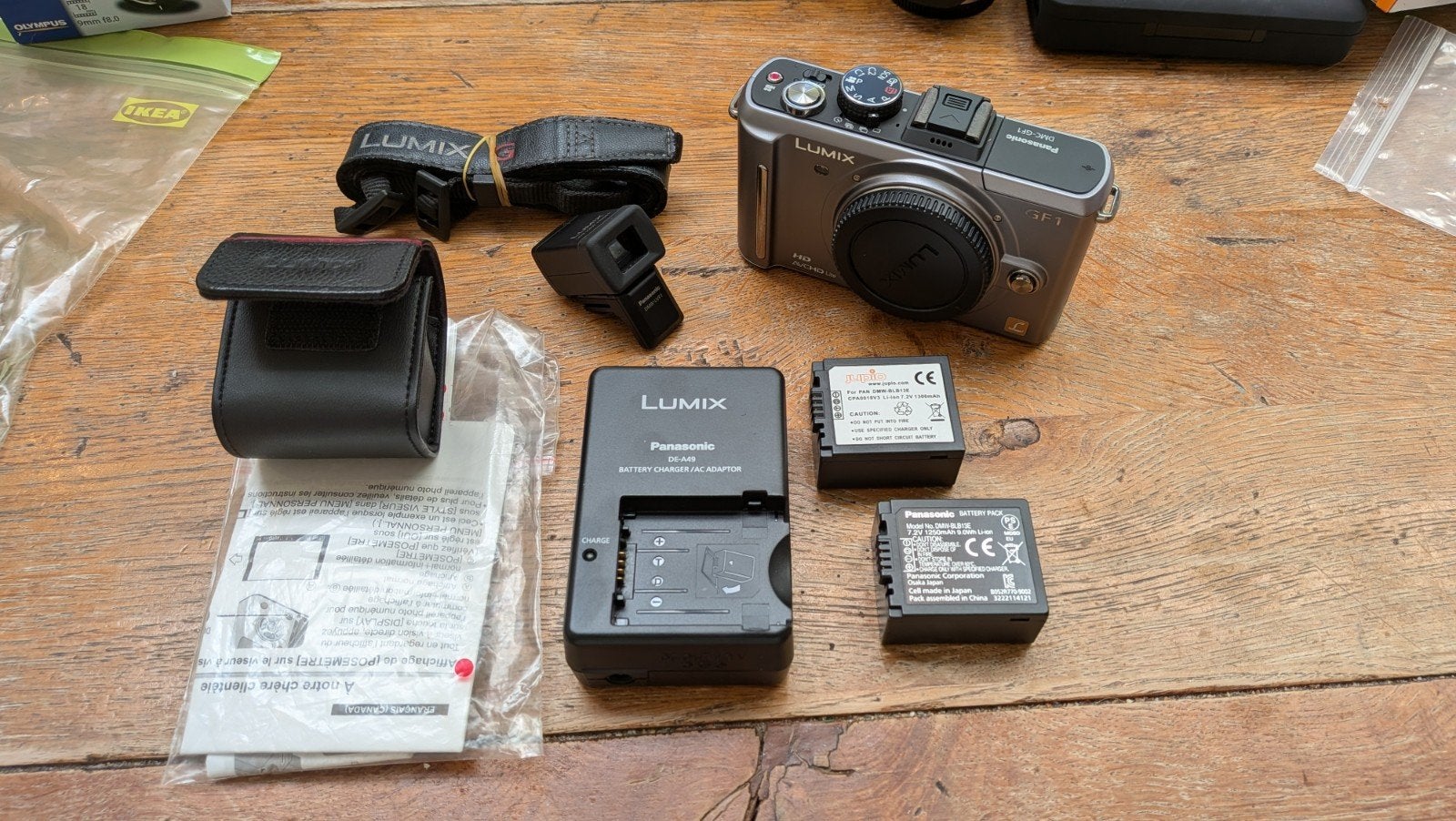 Panasonic Lumix DMC-GF1 met DMW-LVF1 viewfinder, Ingebouwde flitser, Gebruikt, Panasonic, Ophalen of Verzenden