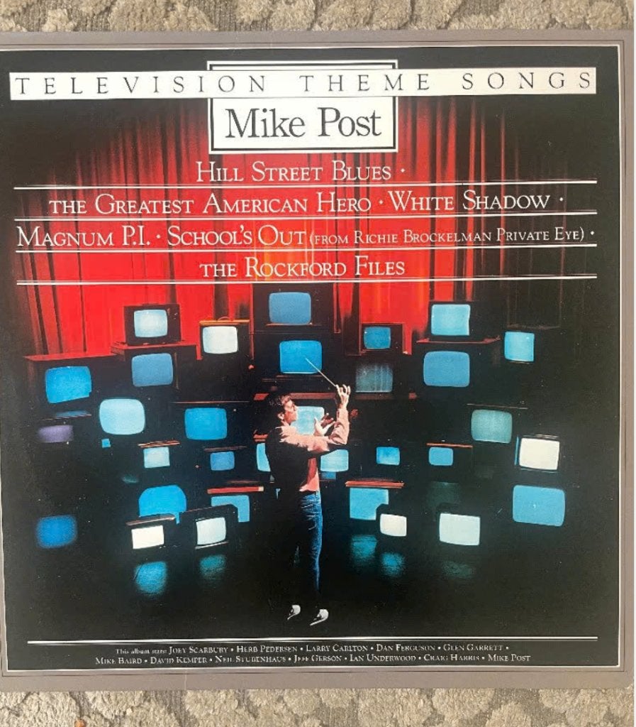Mike Post – Television Theme Songs. EX, LP, Gebruikt, Tv-soundtrack, Originele persing