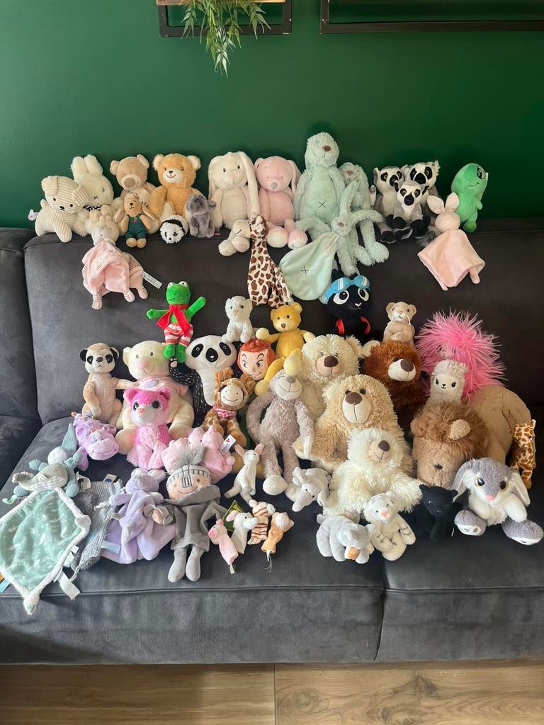 Diverse knuffels kika, happy horse, hema, vib, Kinderen en Baby's, Speelgoed | Knuffels en Pluche, Zo goed als nieuw, Overige typen