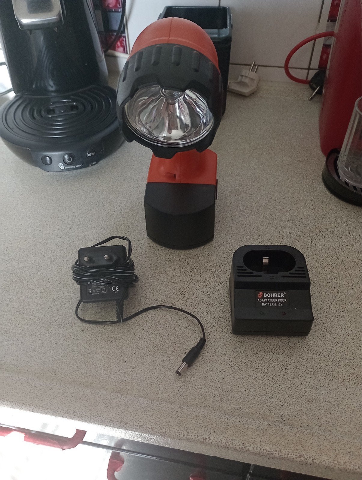 Oplaadbare werklamp met accu en lader, Ophalen of Verzenden, Zo goed als nieuw, Overige typen